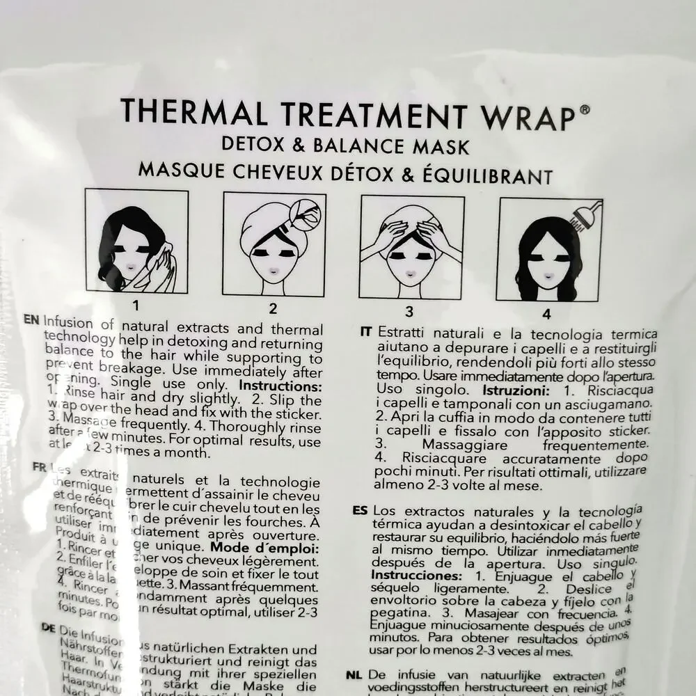 Ikoo Thermal Treatment Wrap Detox & Balance Mask 1.2 oz. Set of 2 NEW Packets - Picture 4 of 4